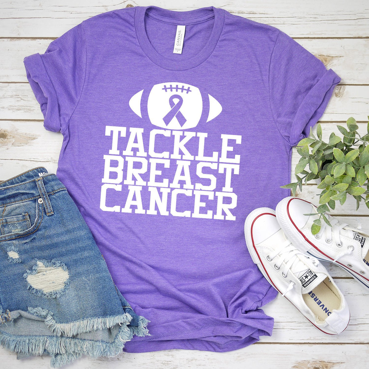 Tackle Breast Cancer - Short Sleeve Tee Shirt