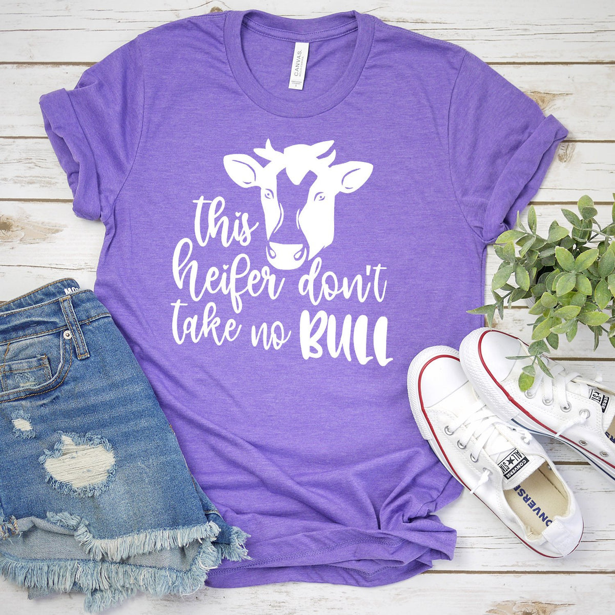 This Heifer Don&#39;t Take No Bull - Short Sleeve Tee Shirt