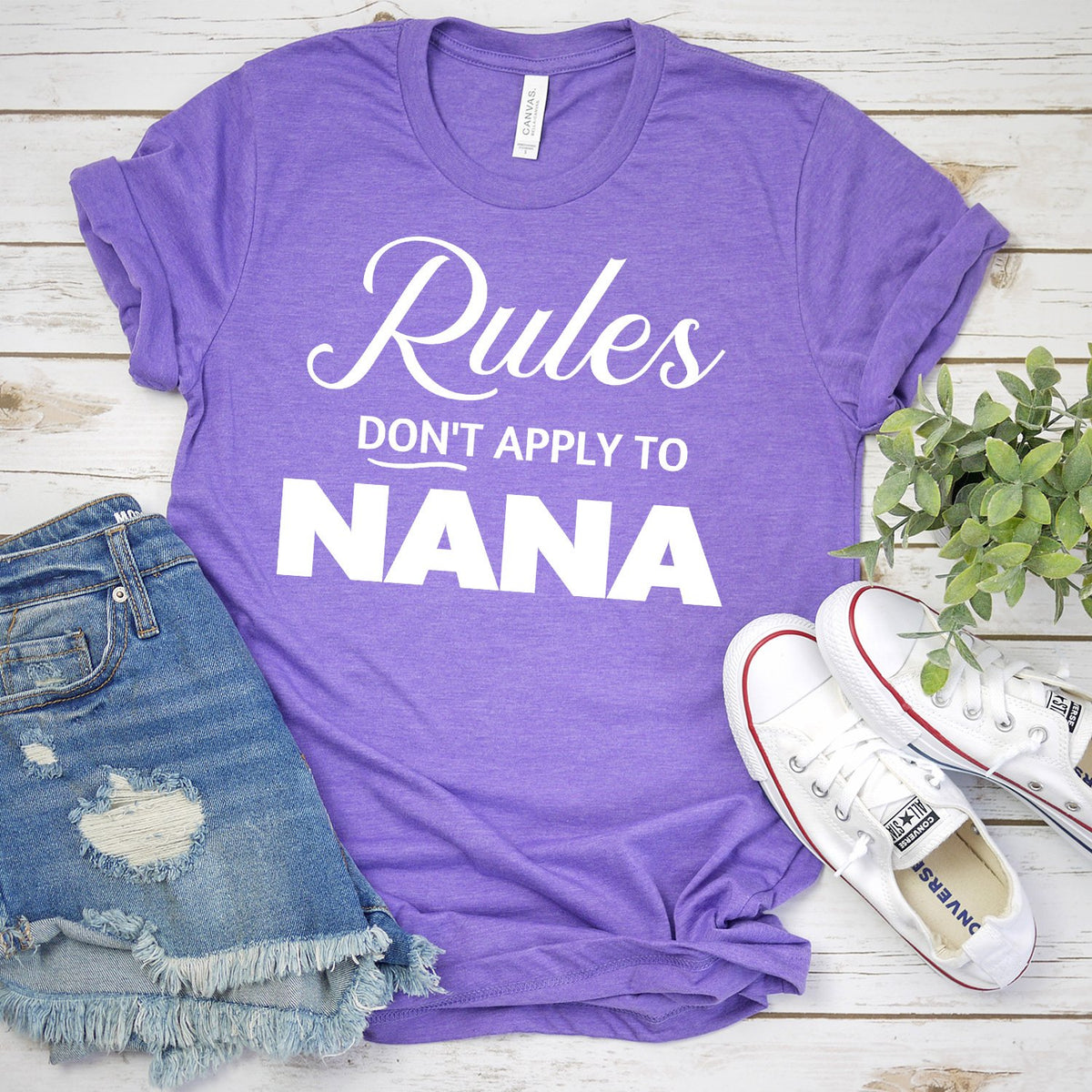 Rules Don&#39;t Apply To Nana - Short Sleeve Tee Shirt