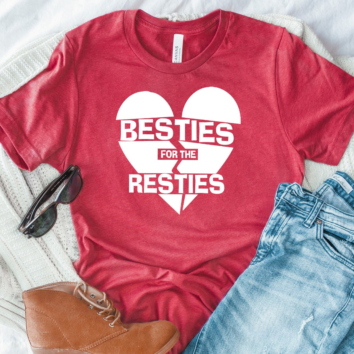 Besties For The Resties - Short Sleeve Tee Shirt
