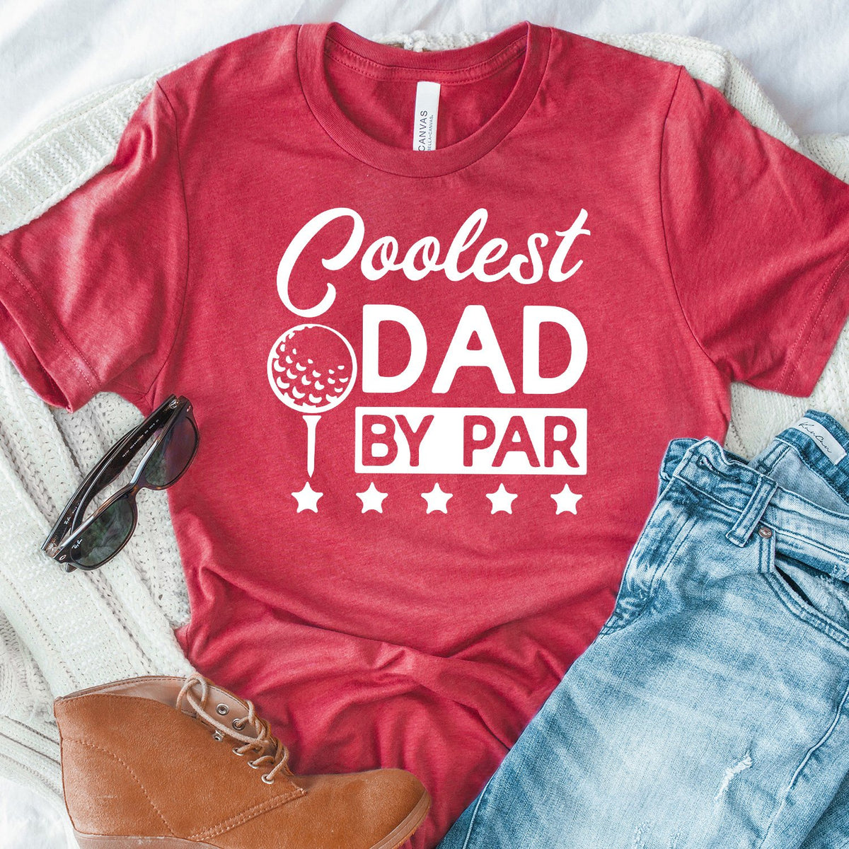 Coolest Dad By Par - Short Sleeve Tee Shirt