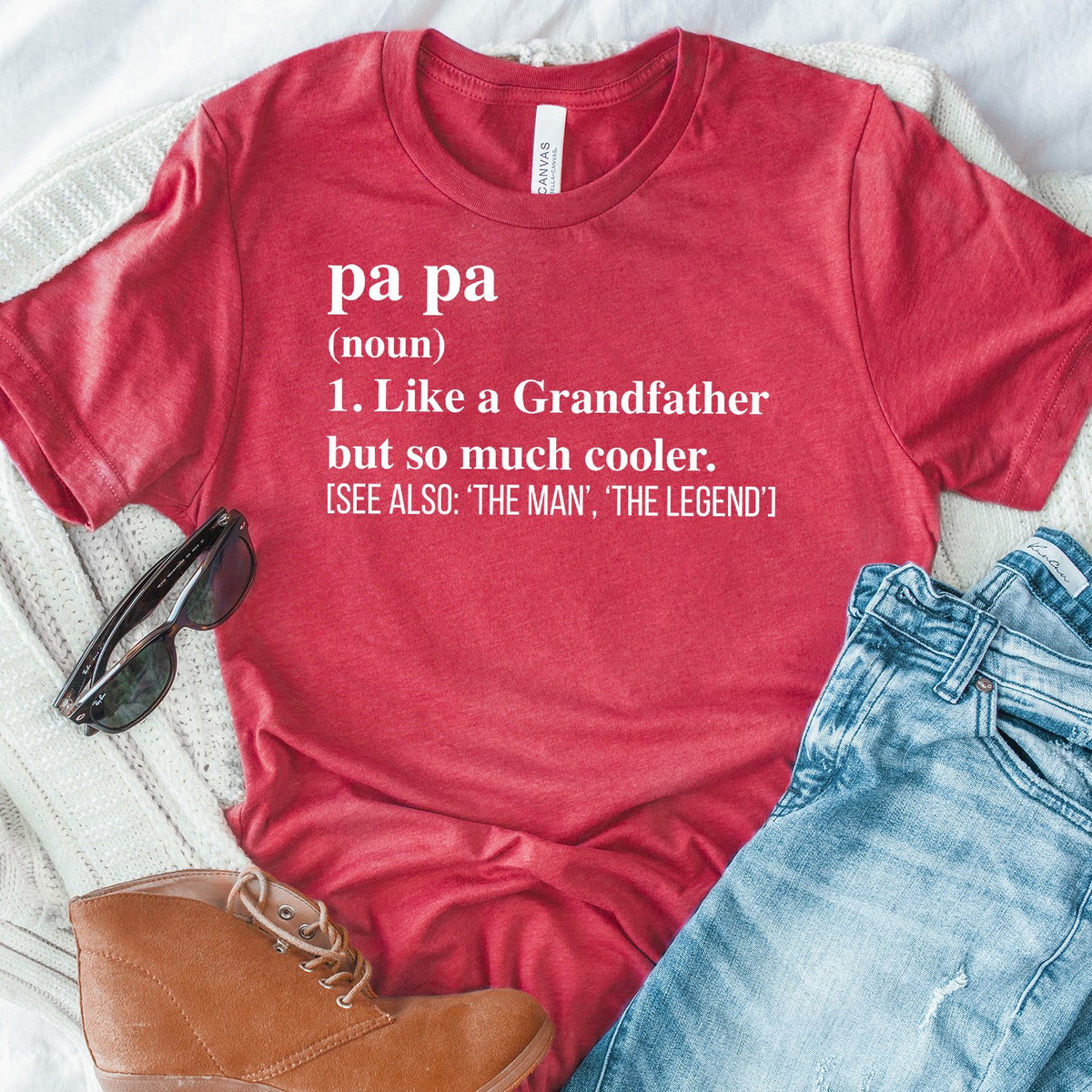 Pa Pa (Noun) 1. Like A Grandfather But So Much Cooler - Short Sleeve Tee Shirt
