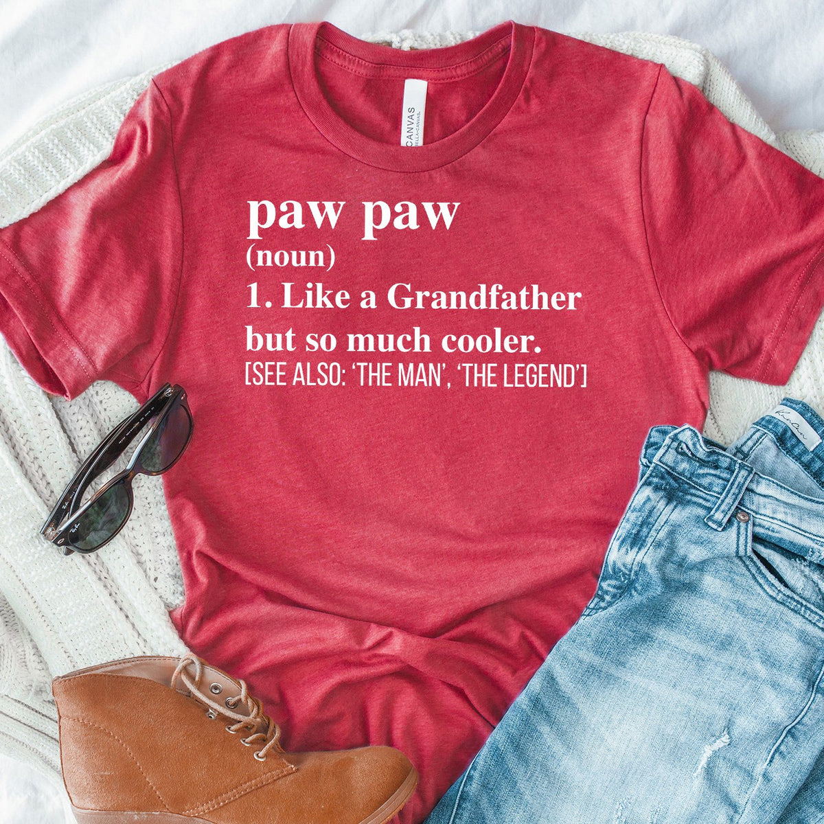 Paw Paw (Noun) 1. Like A Grandfather But So Much Cooler - Short Sleeve Tee Shirt