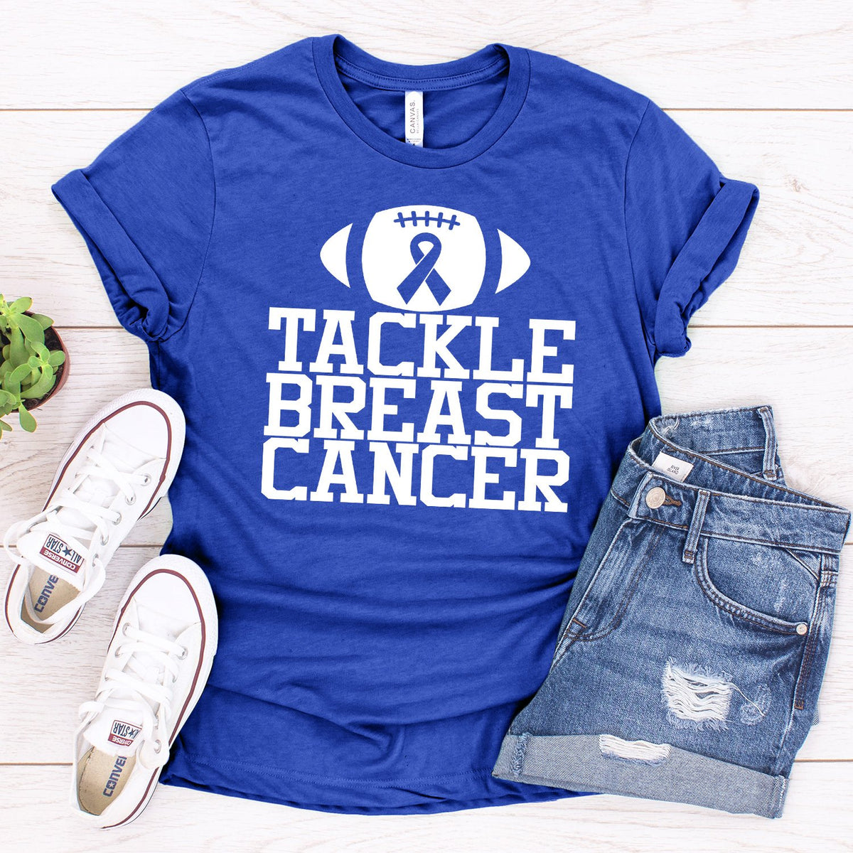 Tackle Breast Cancer - Short Sleeve Tee Shirt