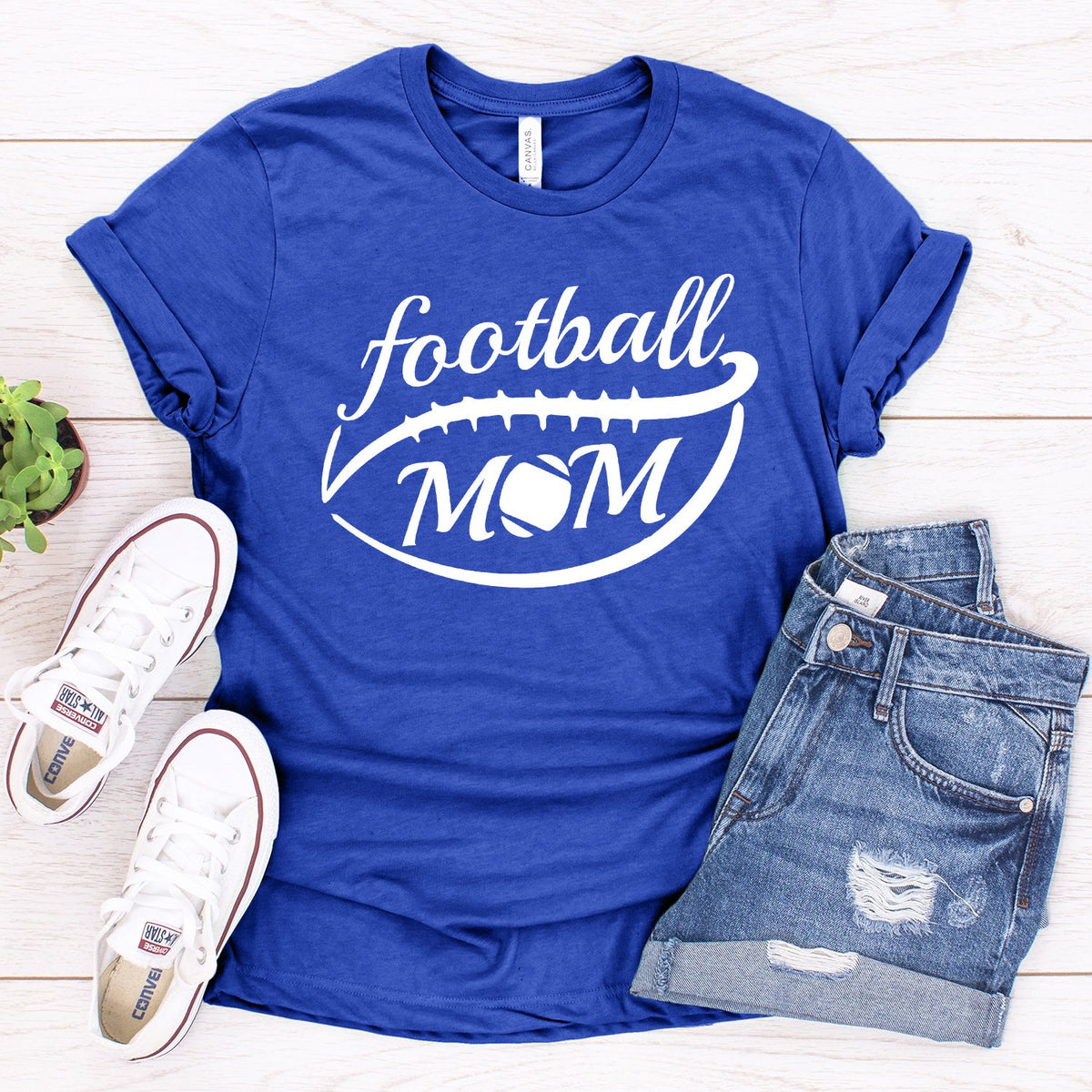 Football Mom - Short Sleeve Tee Shirt