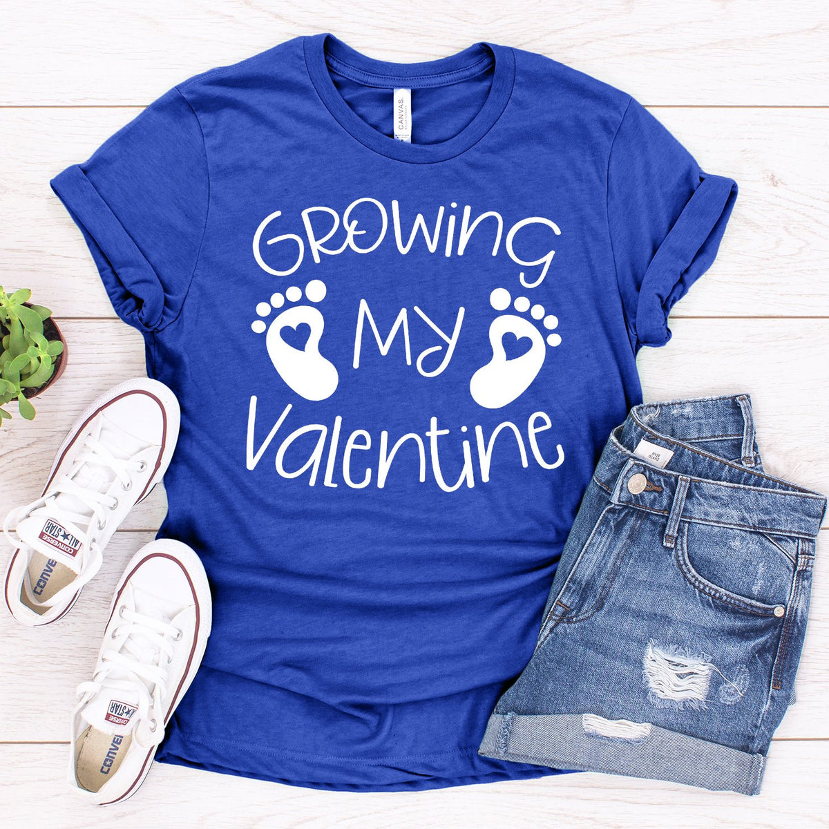 Growing My Valentine - Short Sleeve Tee Shirt