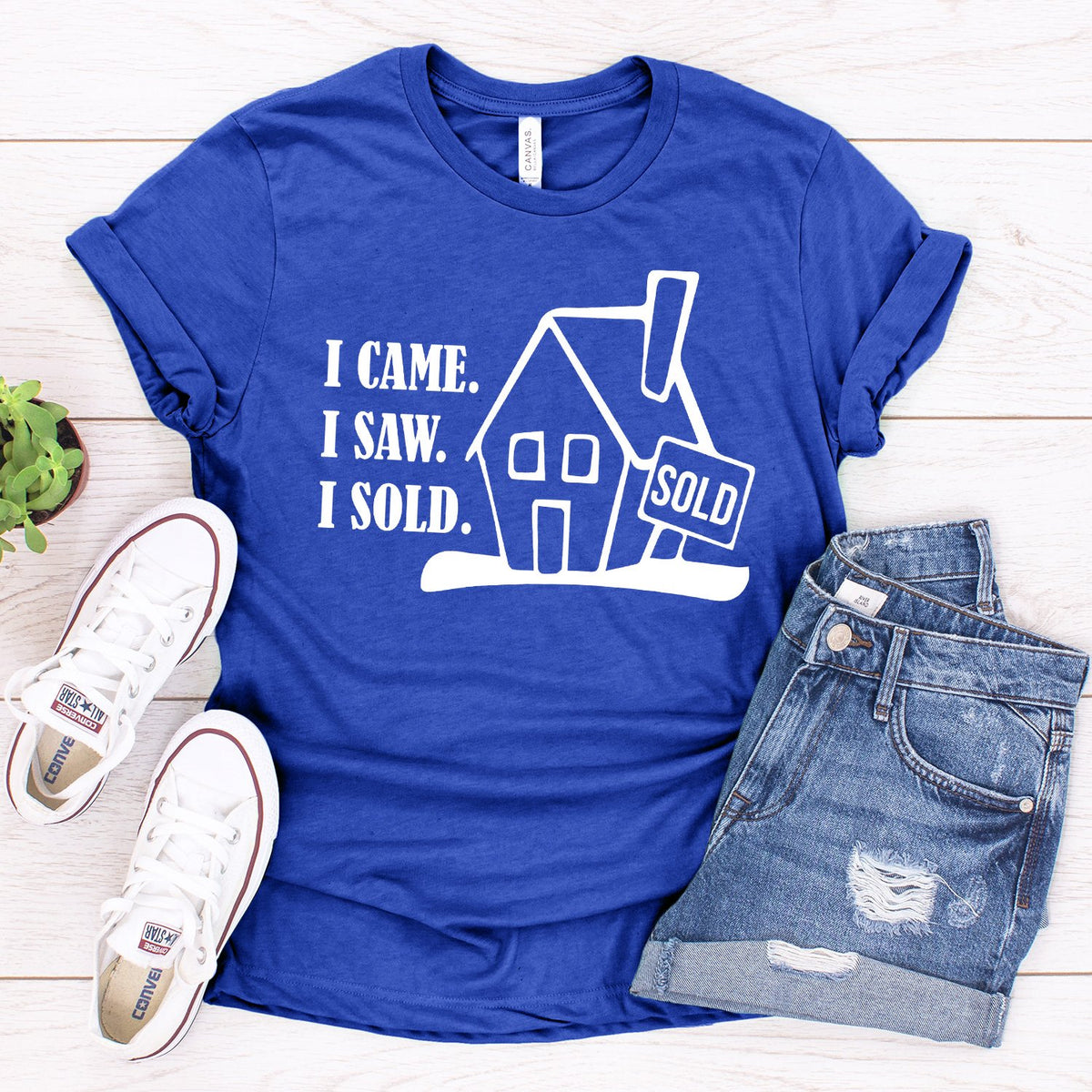 I Came I Saw I Sold - Short Sleeve Tee Shirt