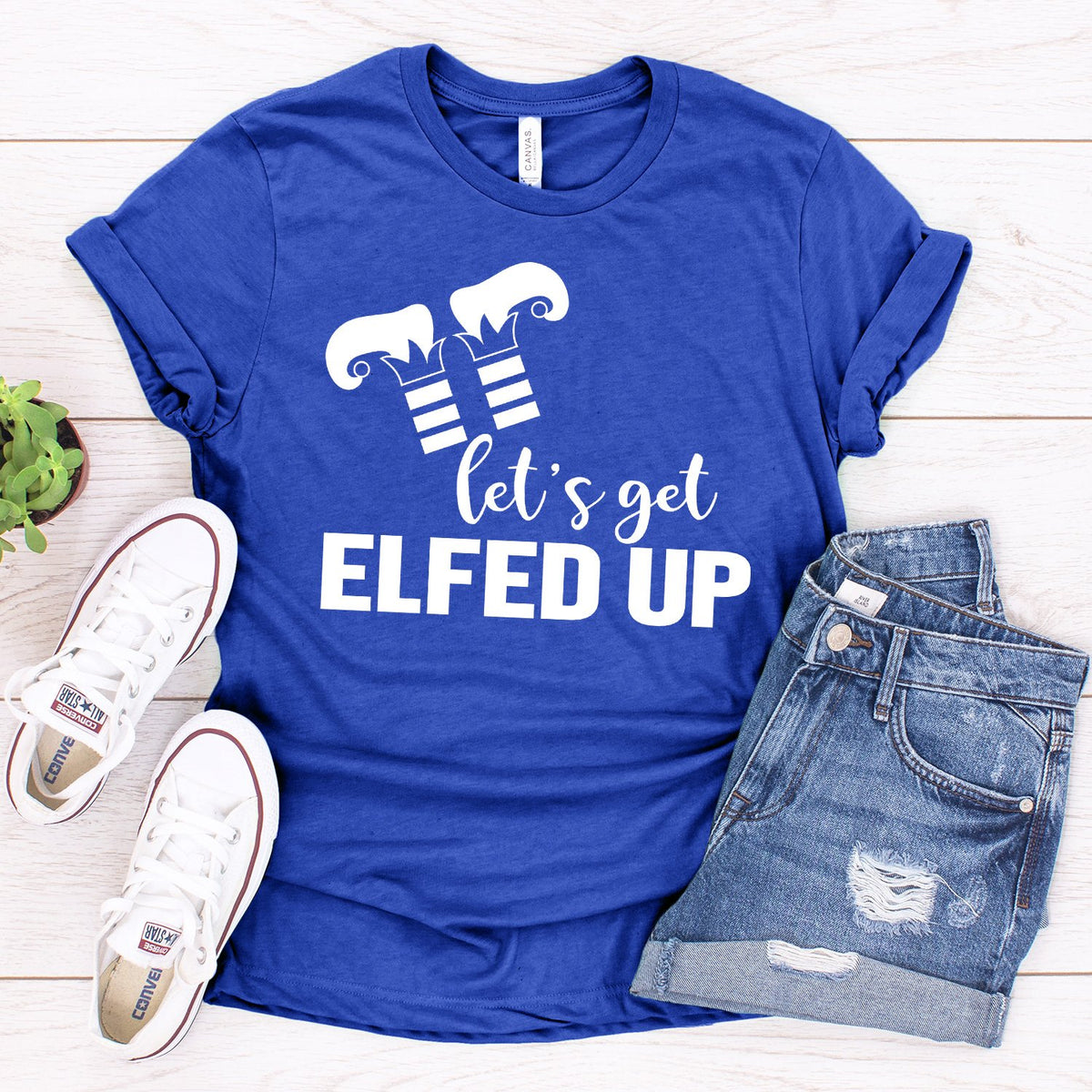 Let&#39;s Get Elfed Up - Short Sleeve Tee Shirt