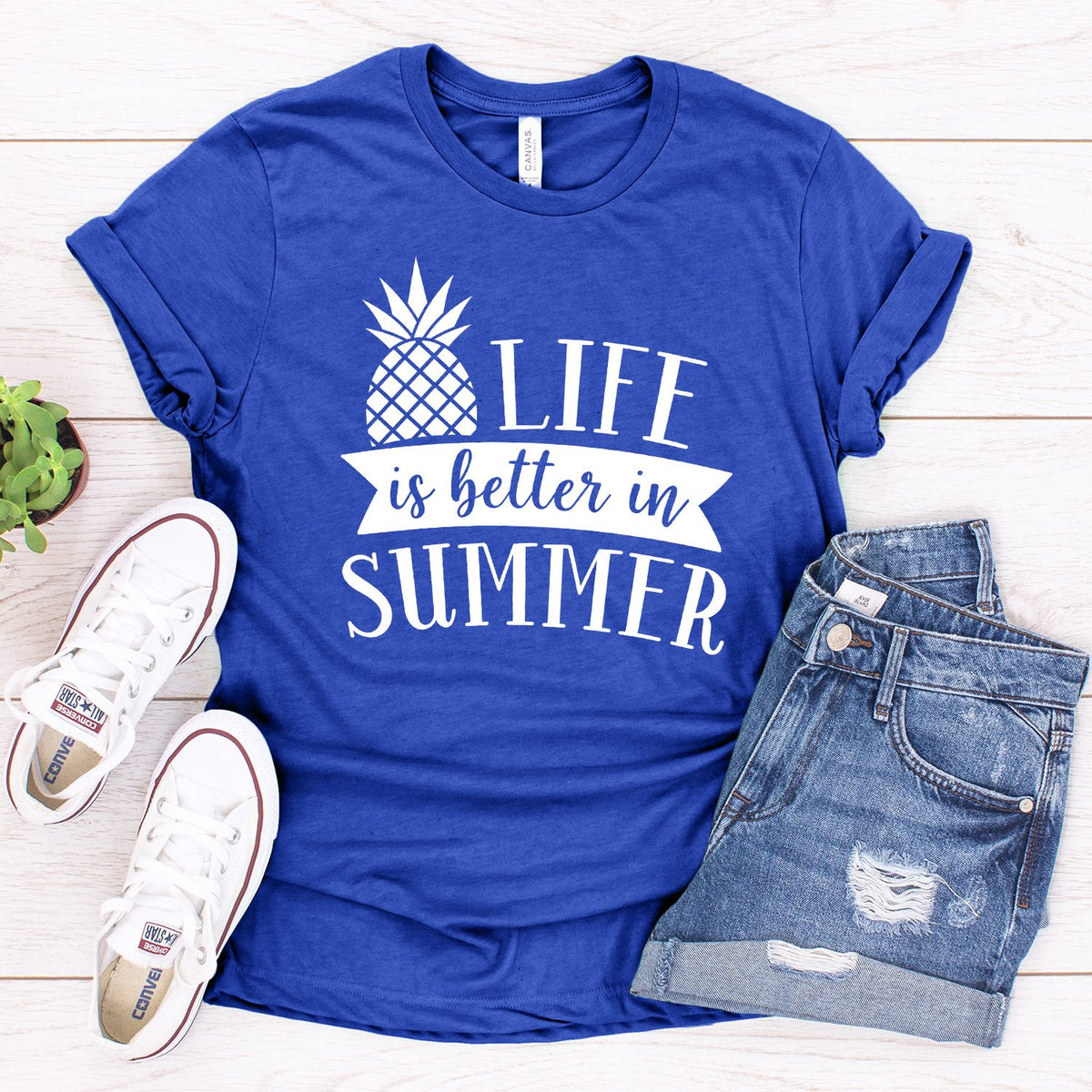 Life is Better in Summer - Short Sleeve Tee Shirt