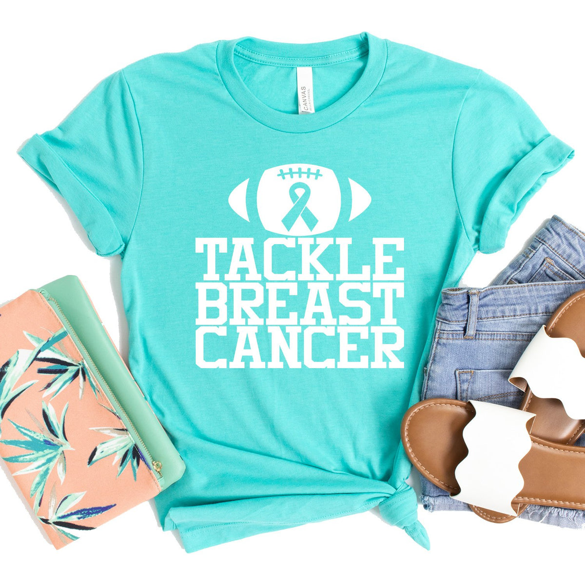 Tackle Breast Cancer - Short Sleeve Tee Shirt