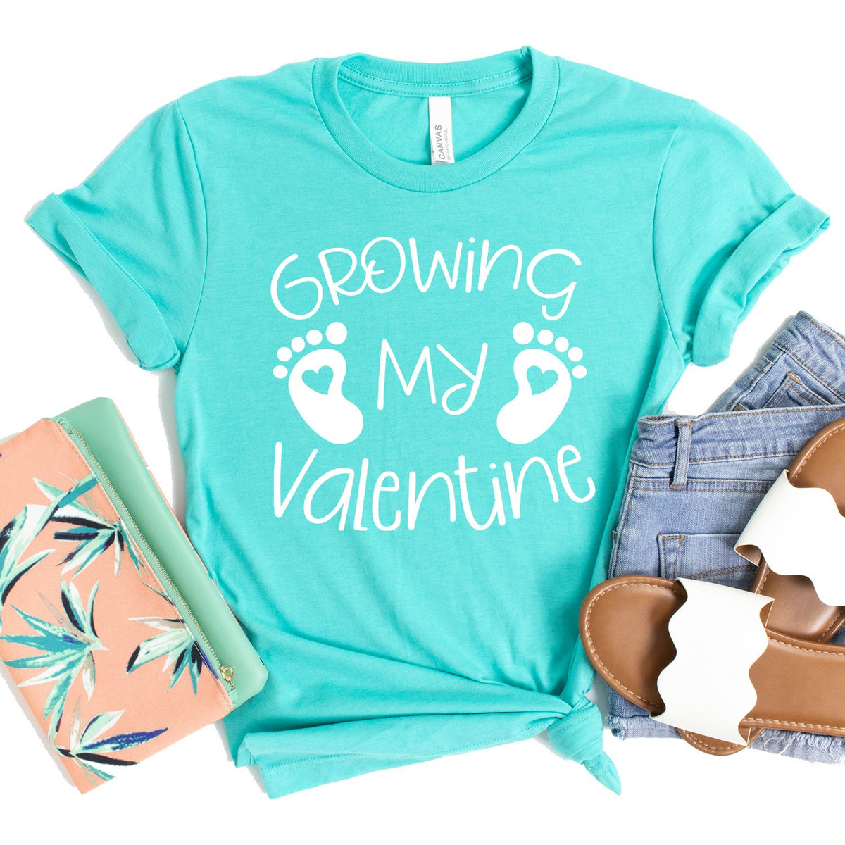 Growing My Valentine - Short Sleeve Tee Shirt