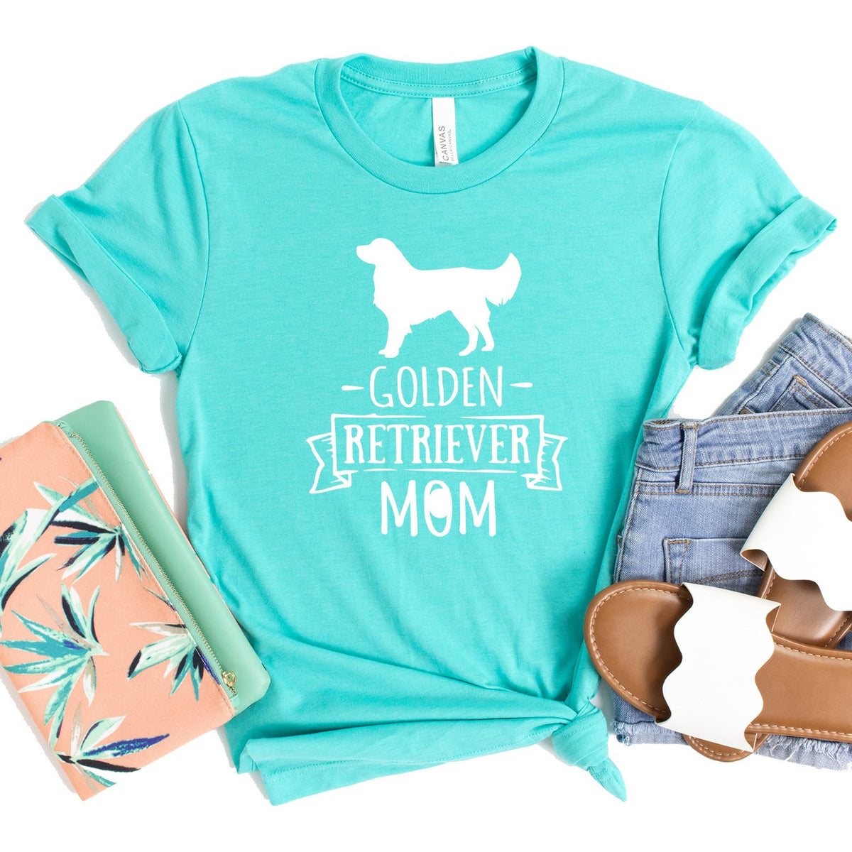 Golden Retriever Mom - Short Sleeve Tee Shirt