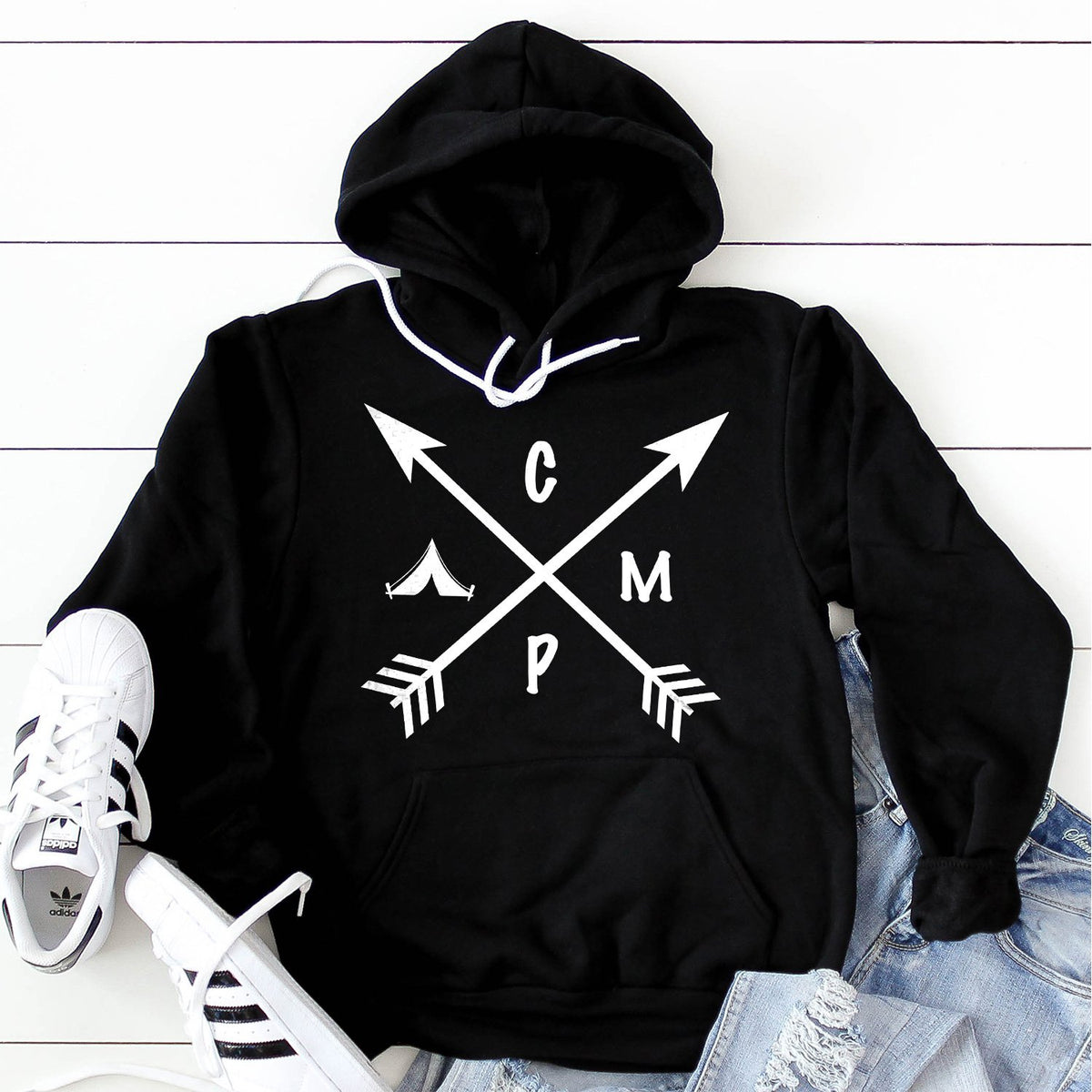 Camp with Arrows - Hoodie Sweatshirt