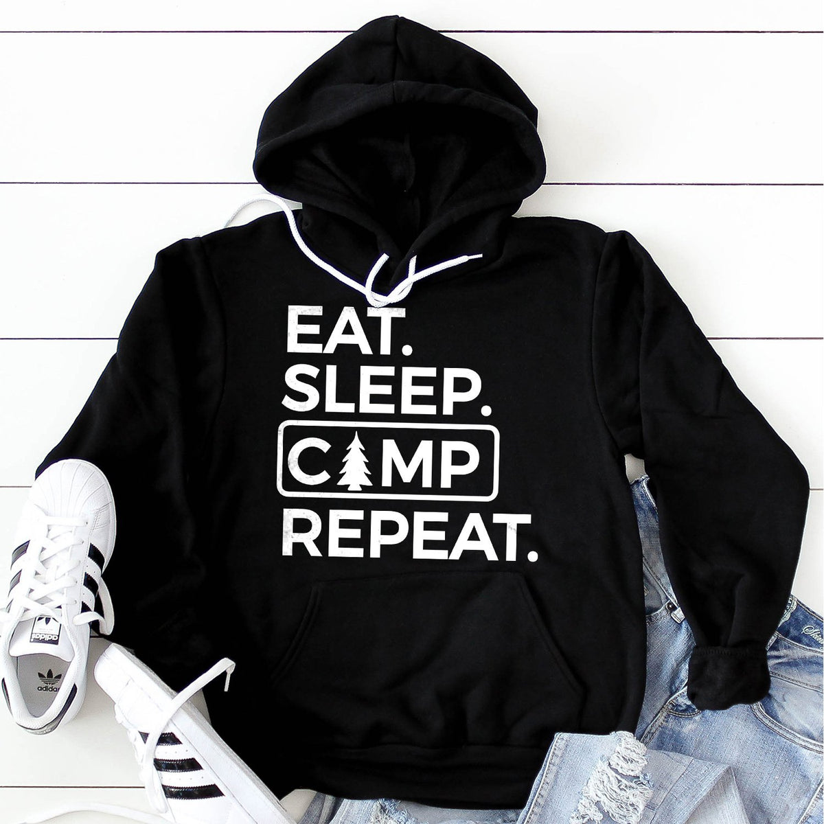 Eat Sleep Camp Repeat - Hoodie Sweatshirt