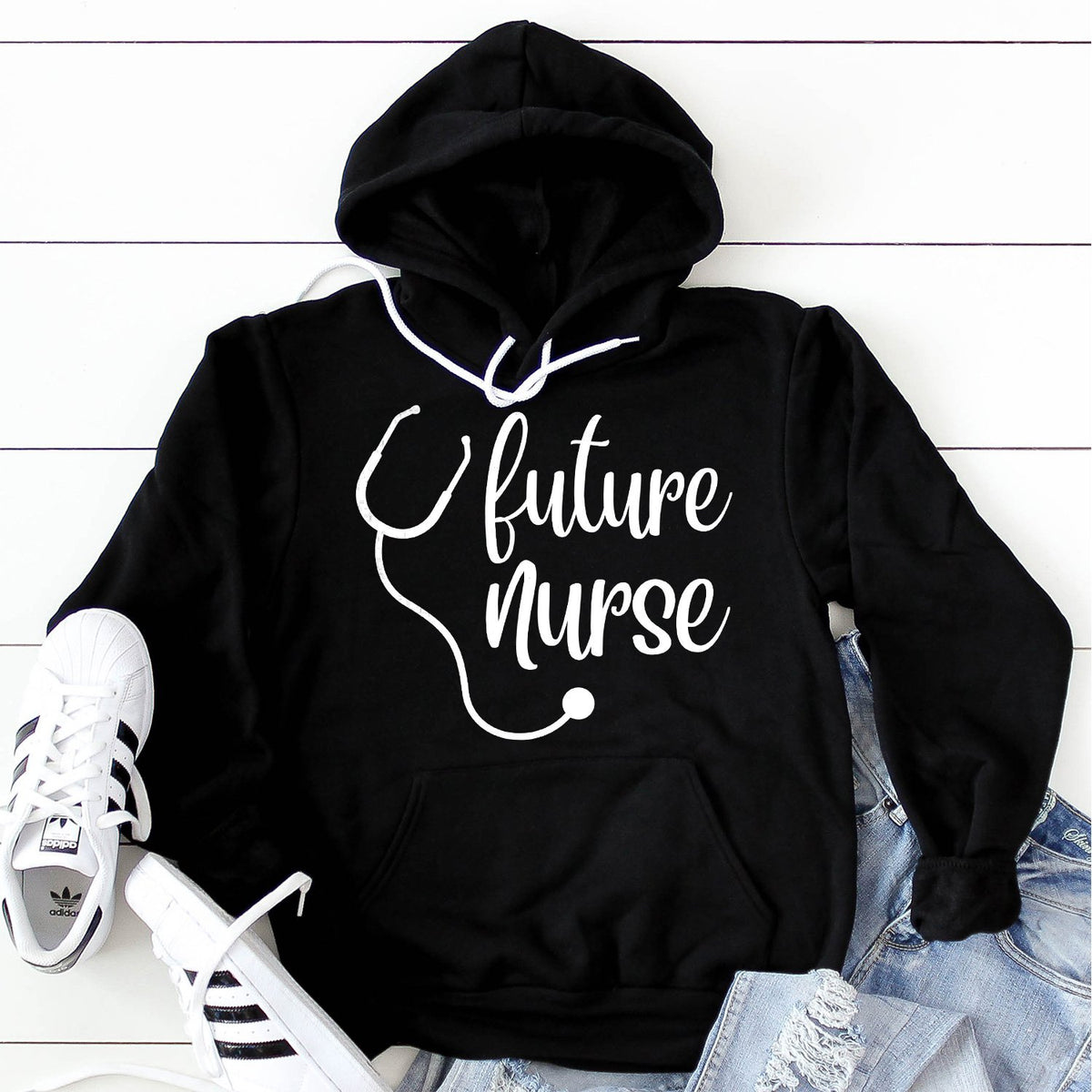 Future Nurse with Stethoscope - Hoodie Sweatshirt