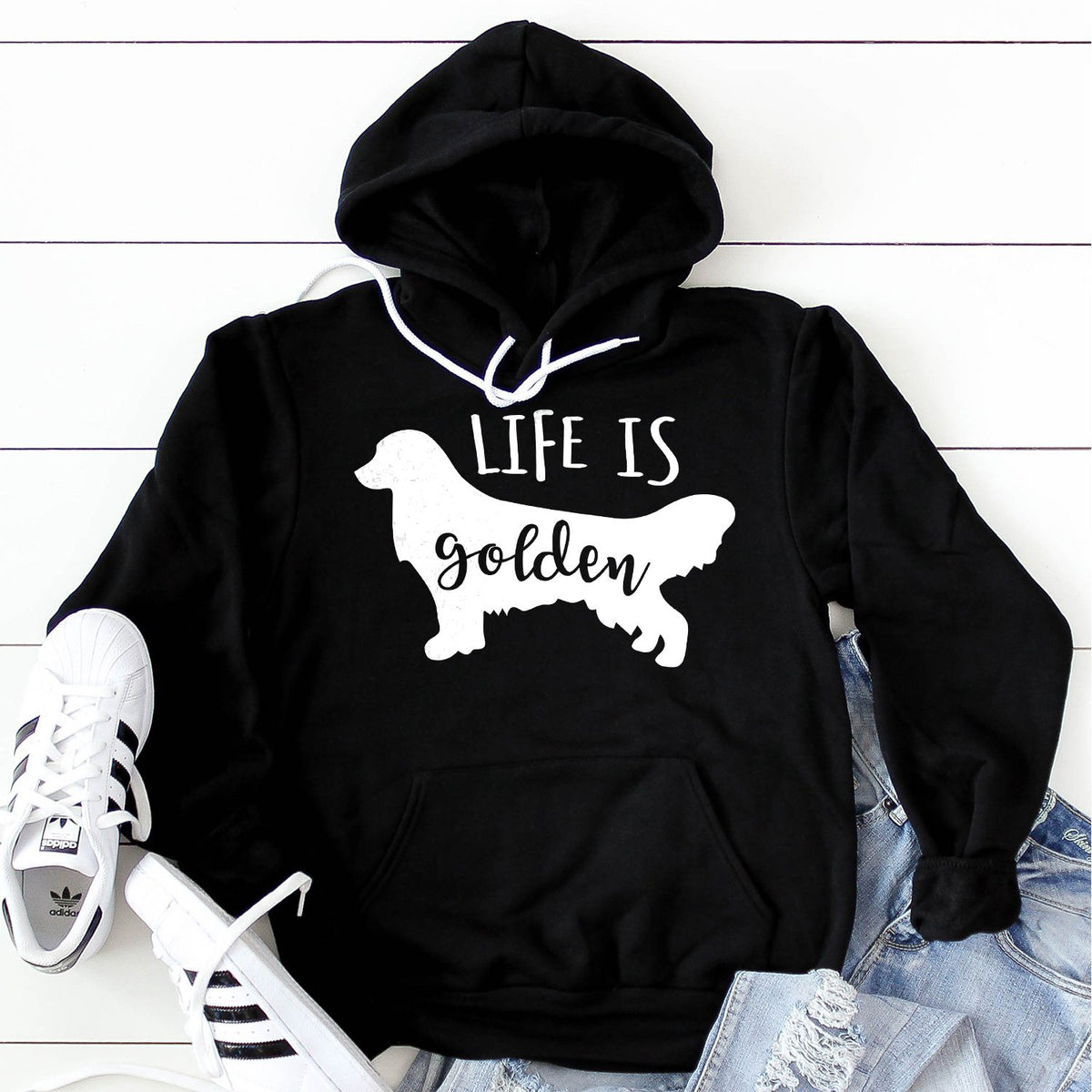 Life is Golden Retriever - Hoodie Sweatshirt