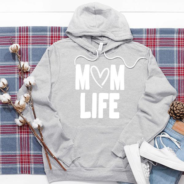 Mom Life with Heart - Hoodie Sweatshirt