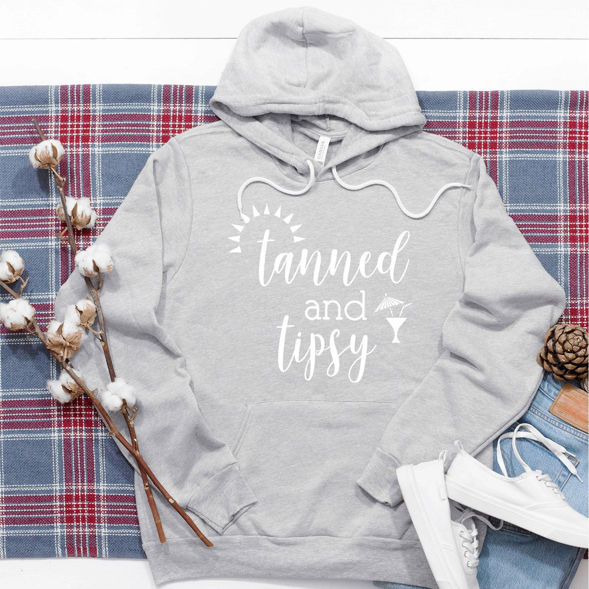 Tanned and Tipsy - Hoodie Sweatshirt
