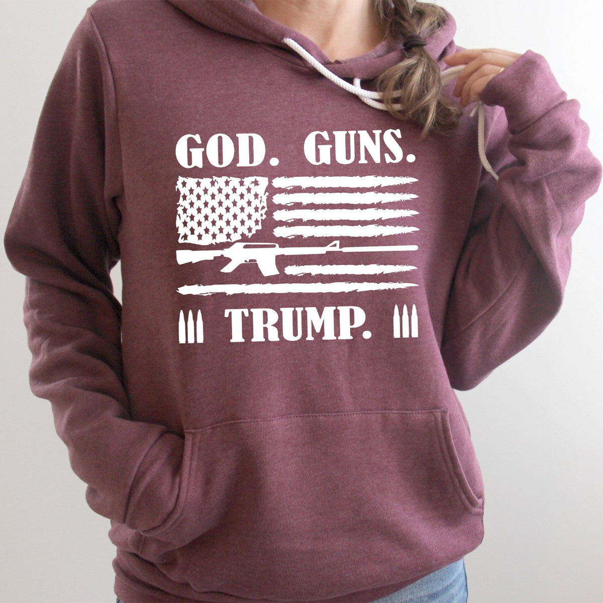 God Guns &amp; Trump - Hoodie Sweatshirt
