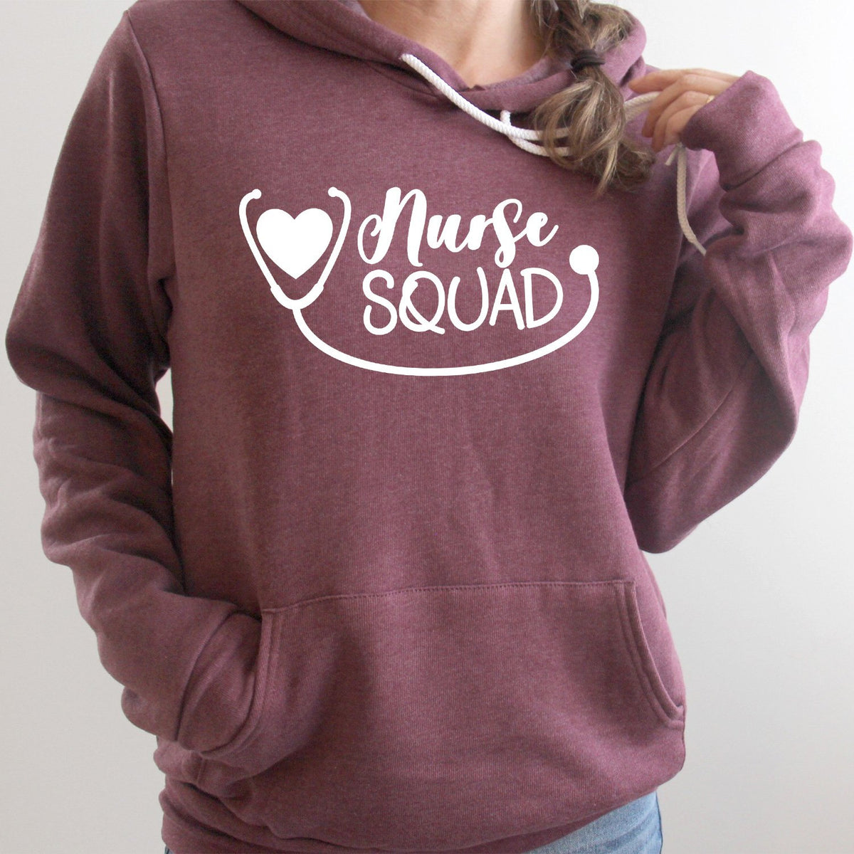 Nurse Squad with Stethoscope - Hoodie Sweatshirt