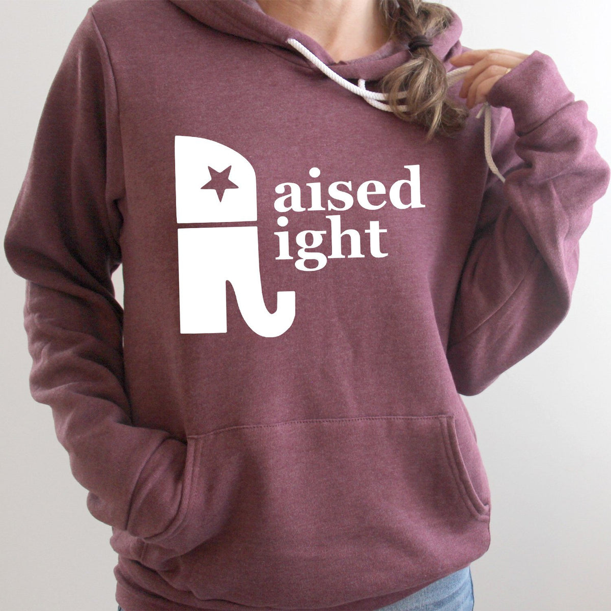 Elephant Raised Right - Hoodie Sweatshirt