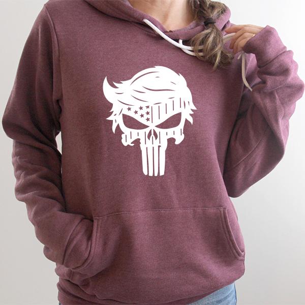 Donald Trump Punisher Hoodie Sweatshirt Trump Lover Gift Idea