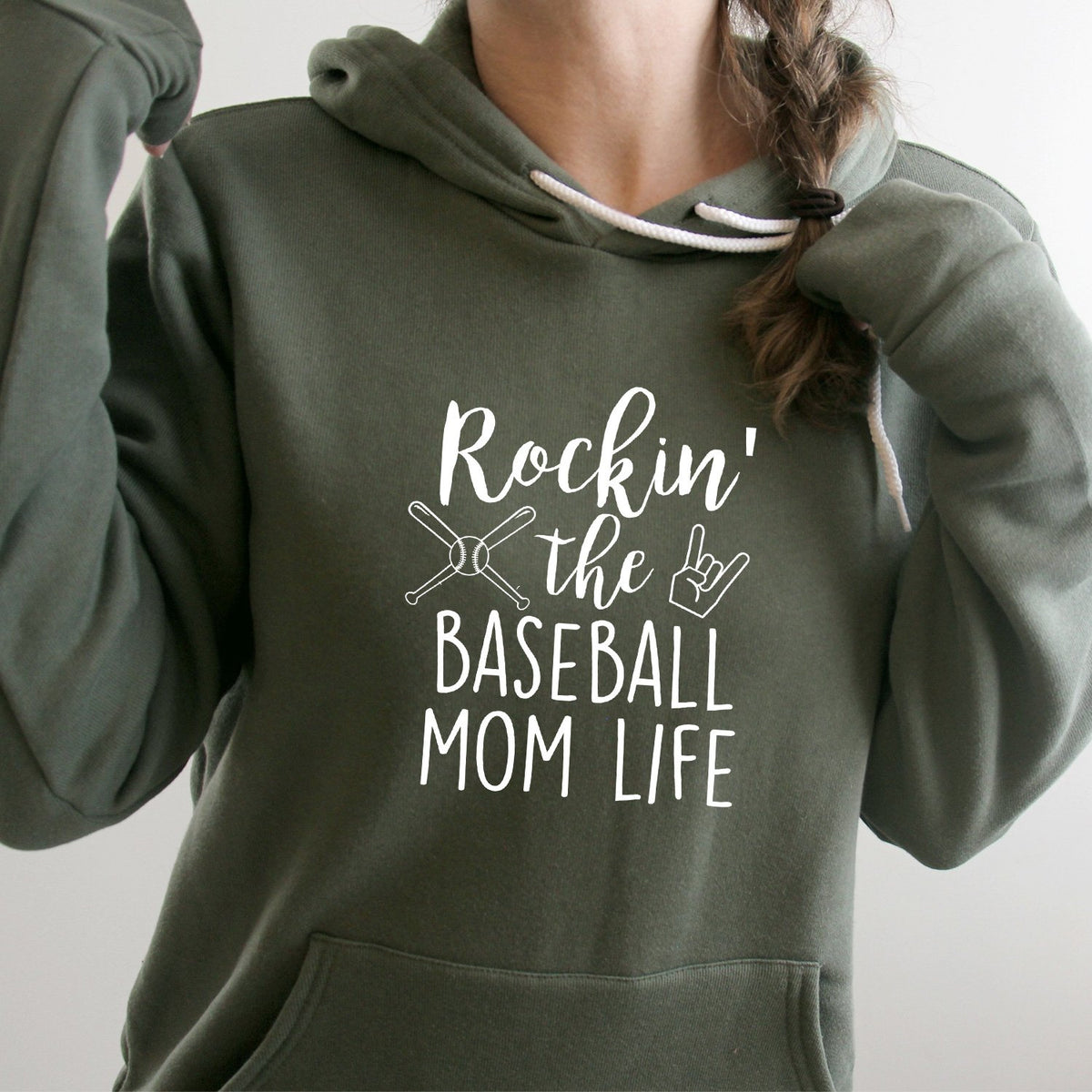 Rockin&#39; The Baseball Mom Life - Hoodie Sweatshirt