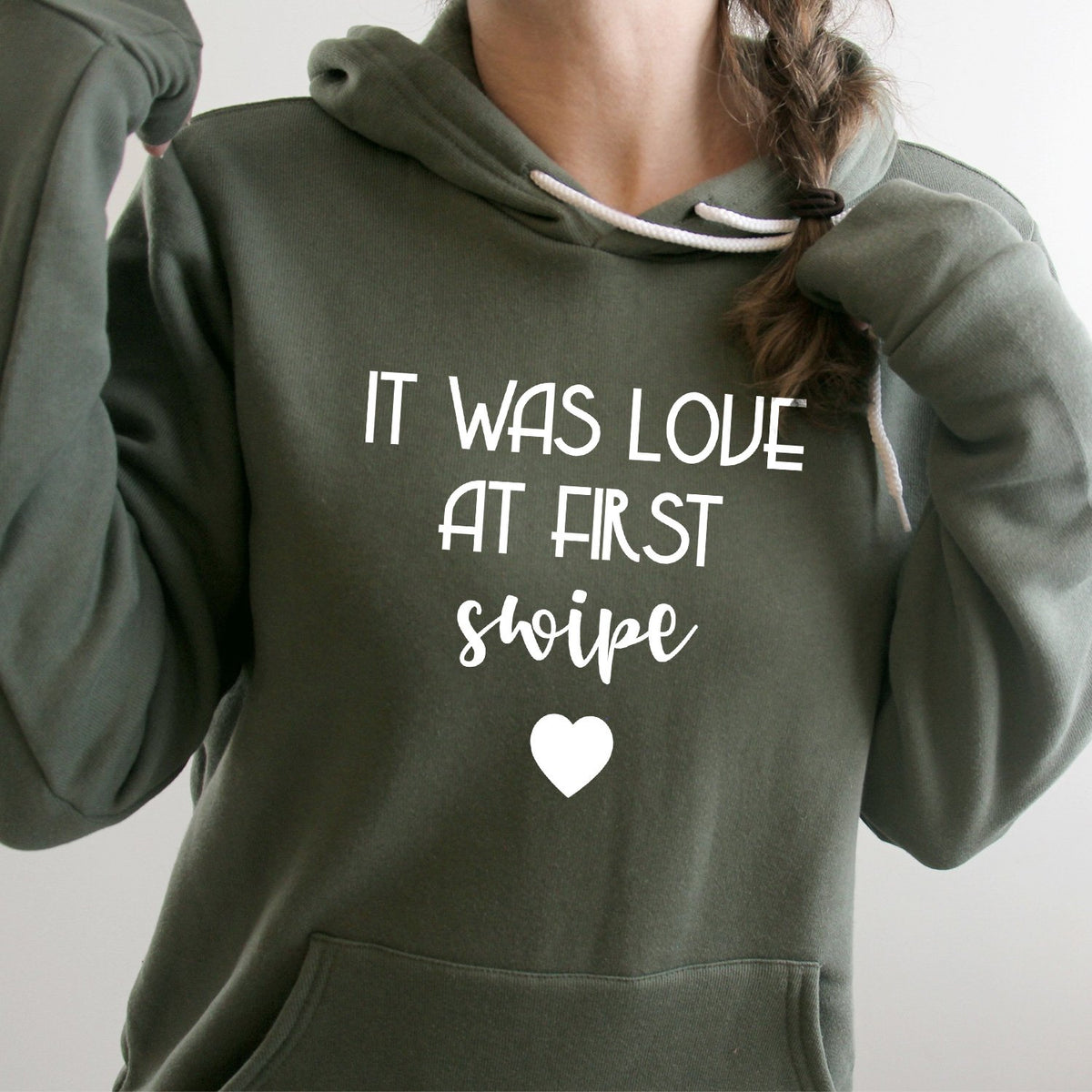 It Was Love at First Swipe - Hoodie Sweatshirt