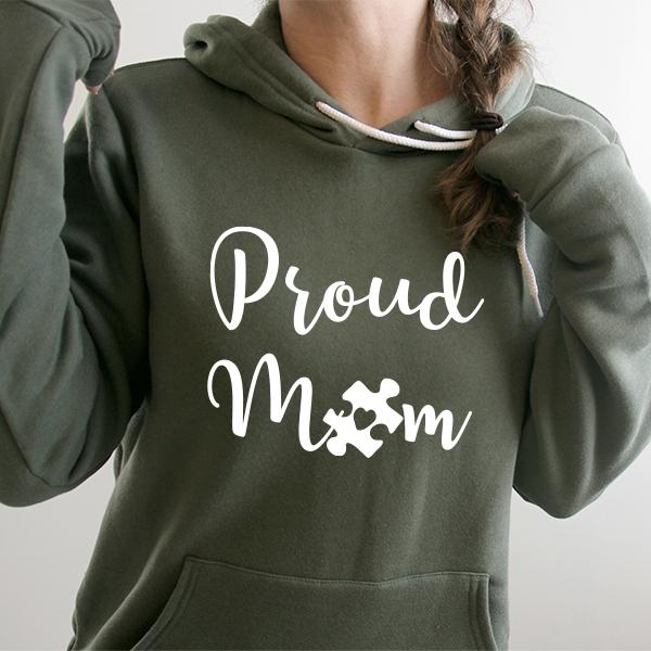 Proud Autism Mom - Hoodie Sweatshirt