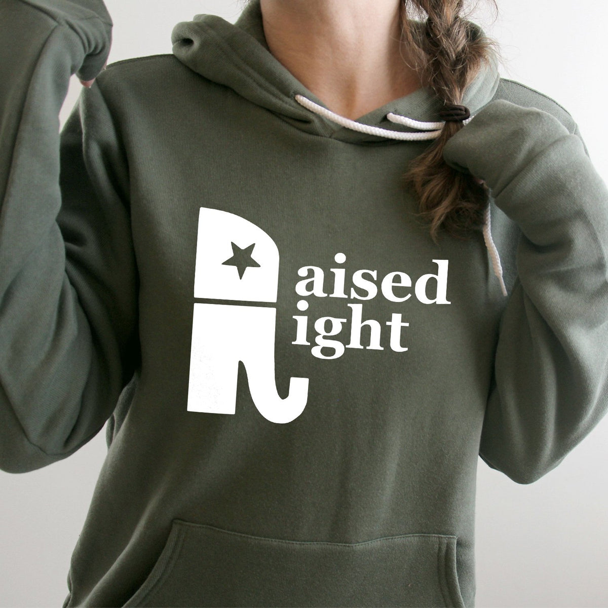 Elephant Raised Right - Hoodie Sweatshirt