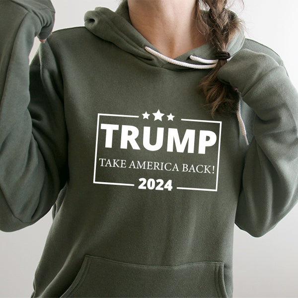 Donald Trump Take America Back 2024 Election - Hoodie Sweatshirt