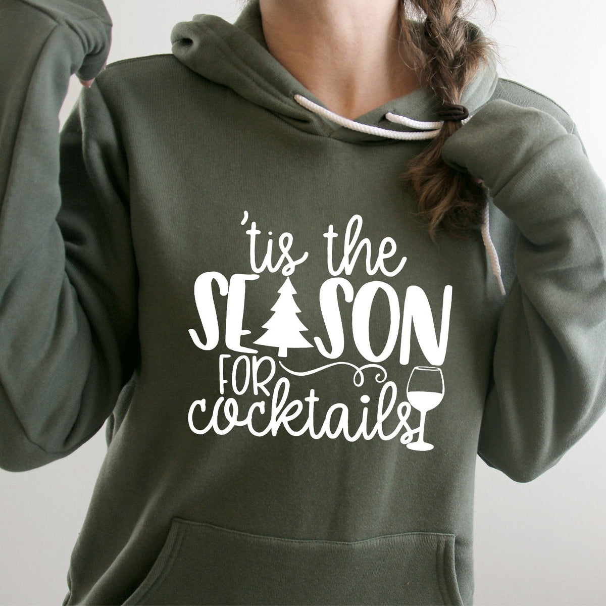 Tis the Season for Cocktails - Hoodie Sweatshirt