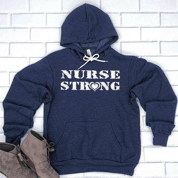 Nurse Strong Heart - Hoodie Sweatshirt