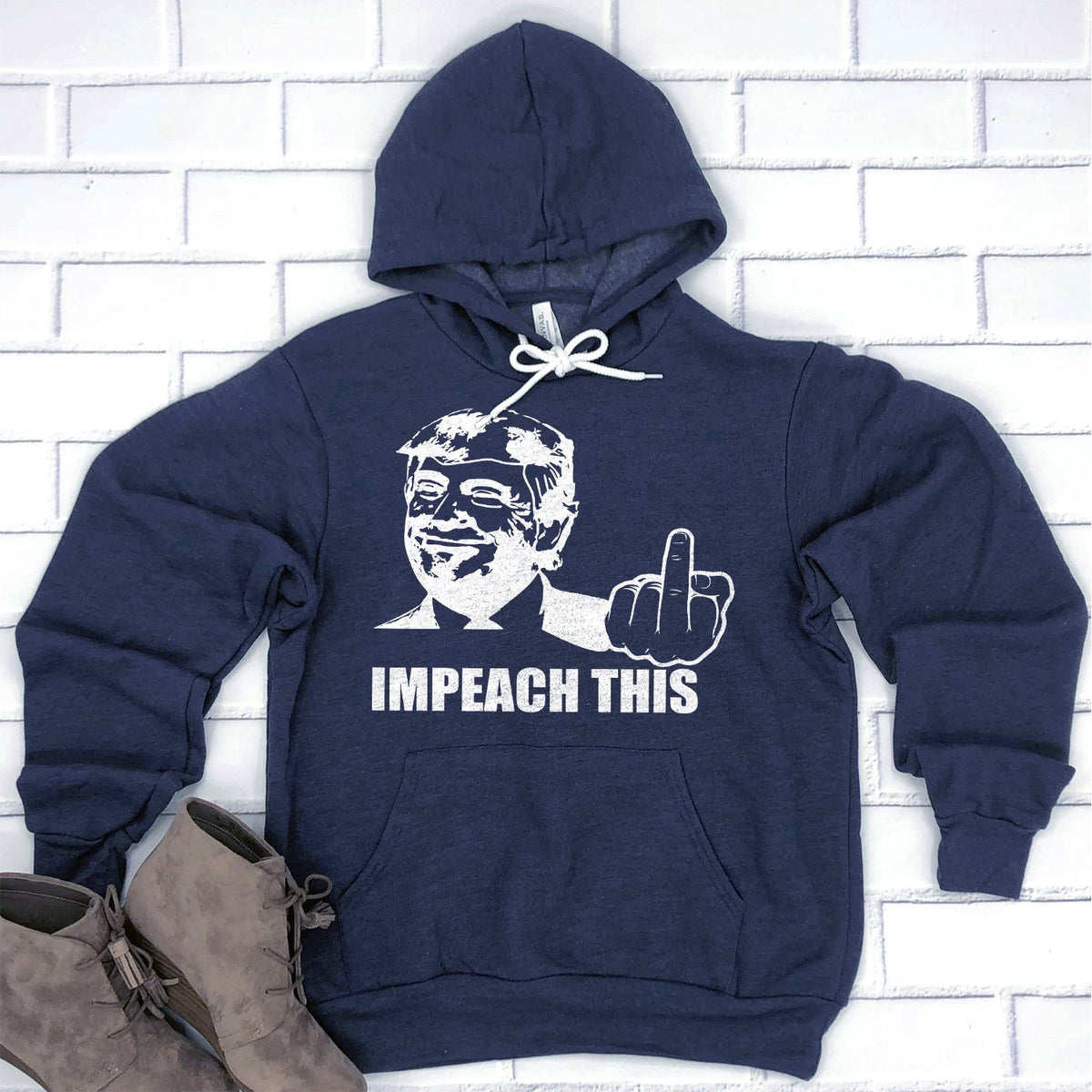 Trump Impeach This Middle Finger - Hoodie Sweatshirt
