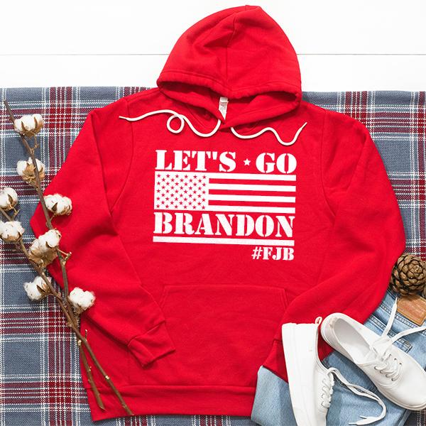 Let&#39;s Go Brandon American Flag - Hoodie Sweatshirt