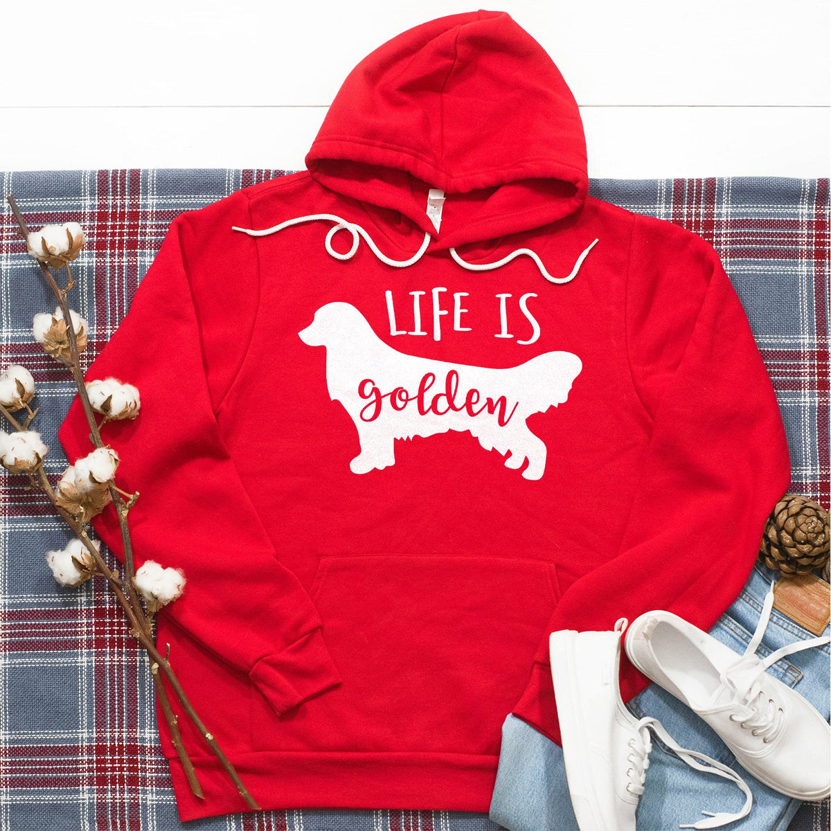 Life is Golden Retriever - Hoodie Sweatshirt
