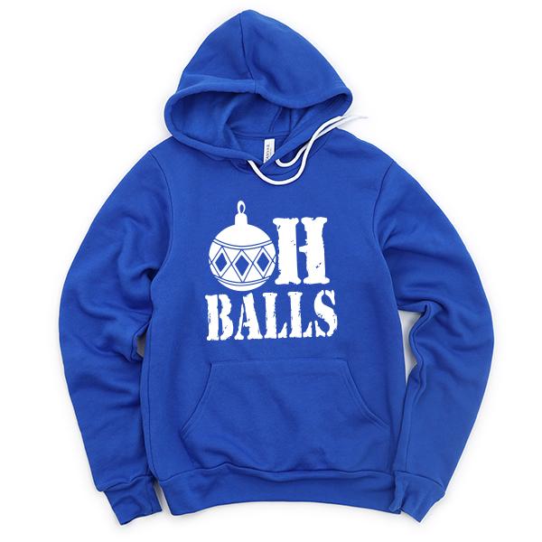 Oh Balls Christmas Ornament - Hoodie Sweatshirt