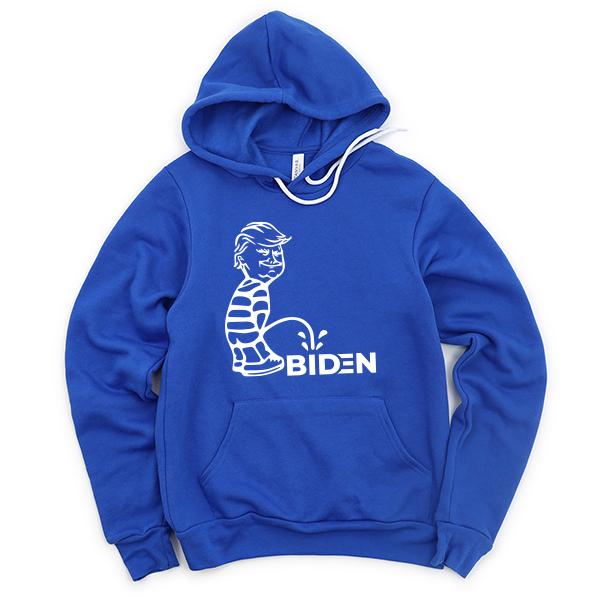 Trump Peeing On Biden - Hoodie Sweatshirt