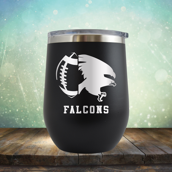 Falcons Football - Stemless Wine Cup