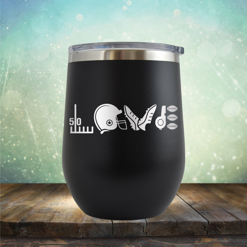 Football Love - Stemless Wine Cup