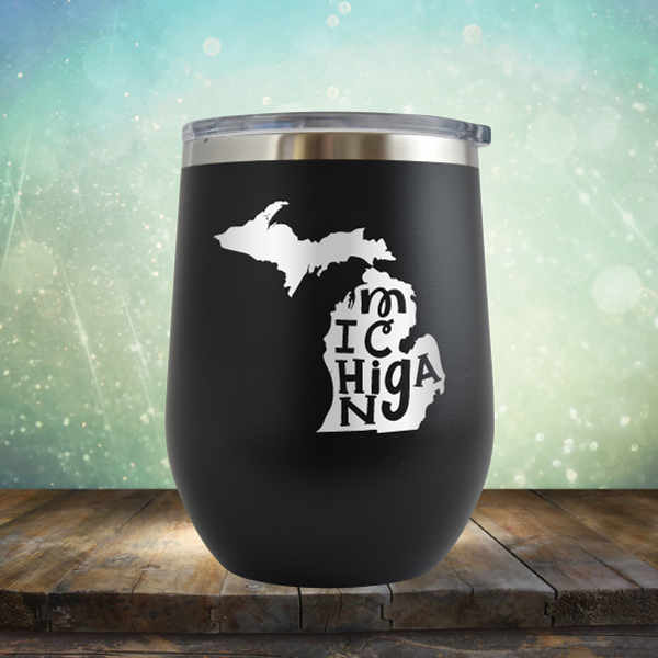 Michigan Outline - Stemless Wine Cup
