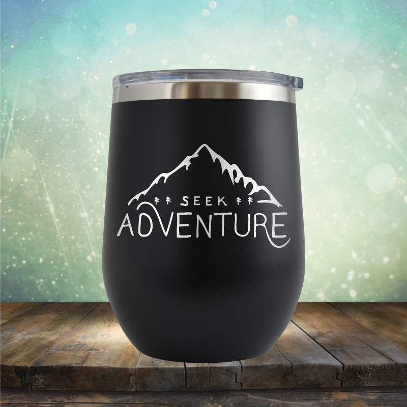 Seek Adventure - Stemless Wine Cup