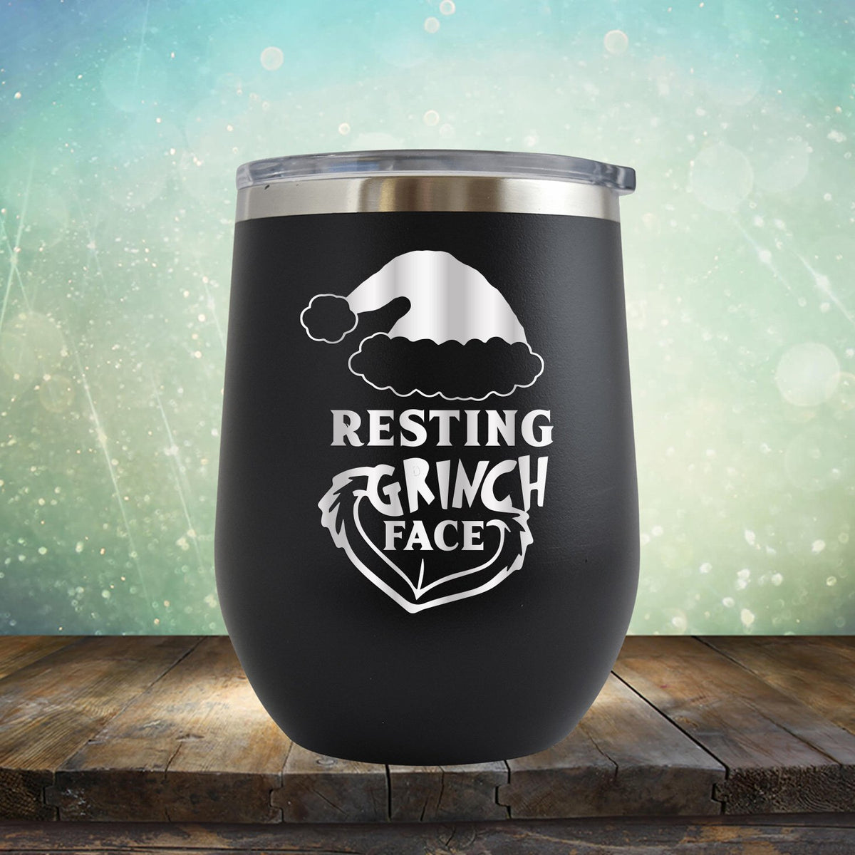 Resting Grinch Face - Wine Tumbler