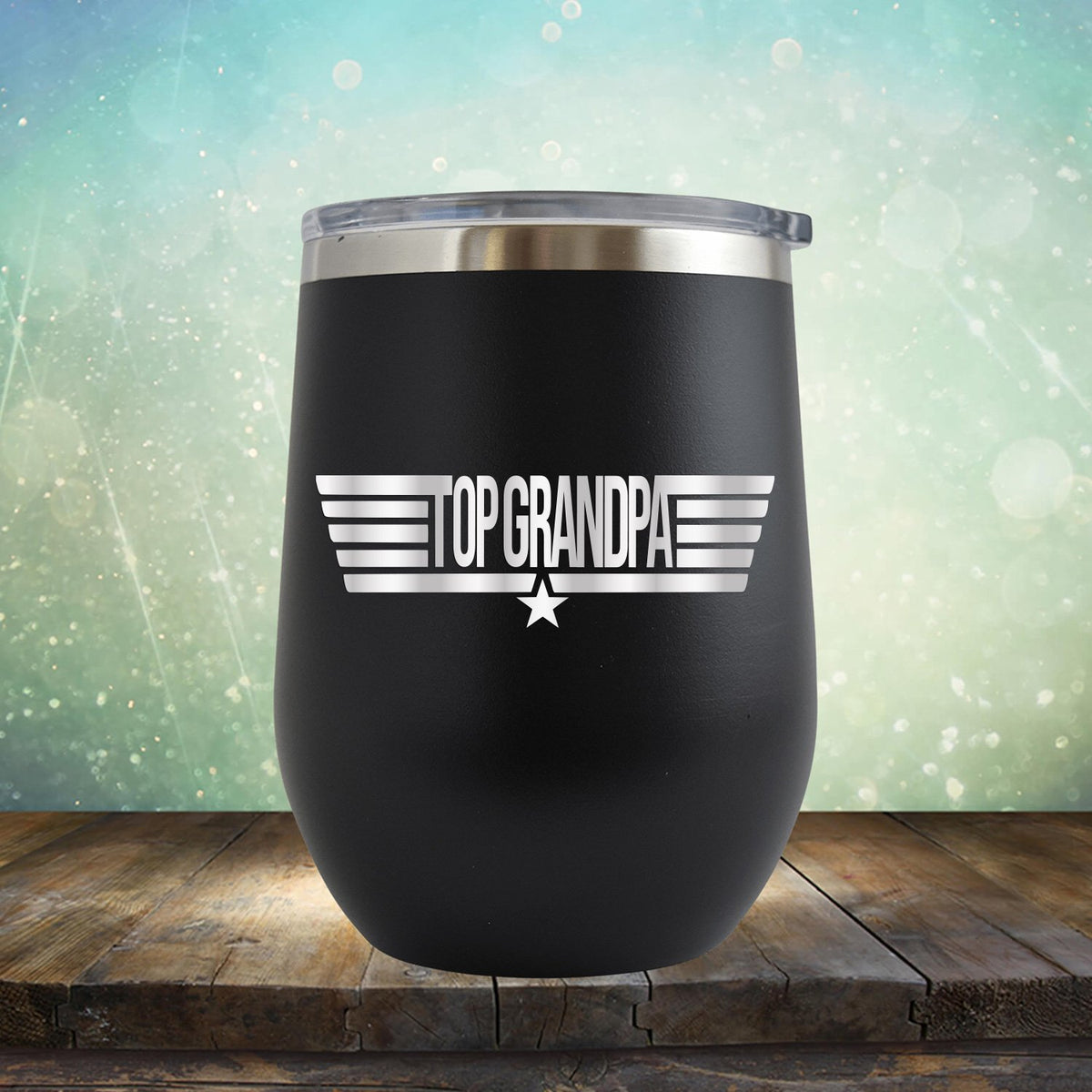 Top Grandpa - Stemless Wine Cup