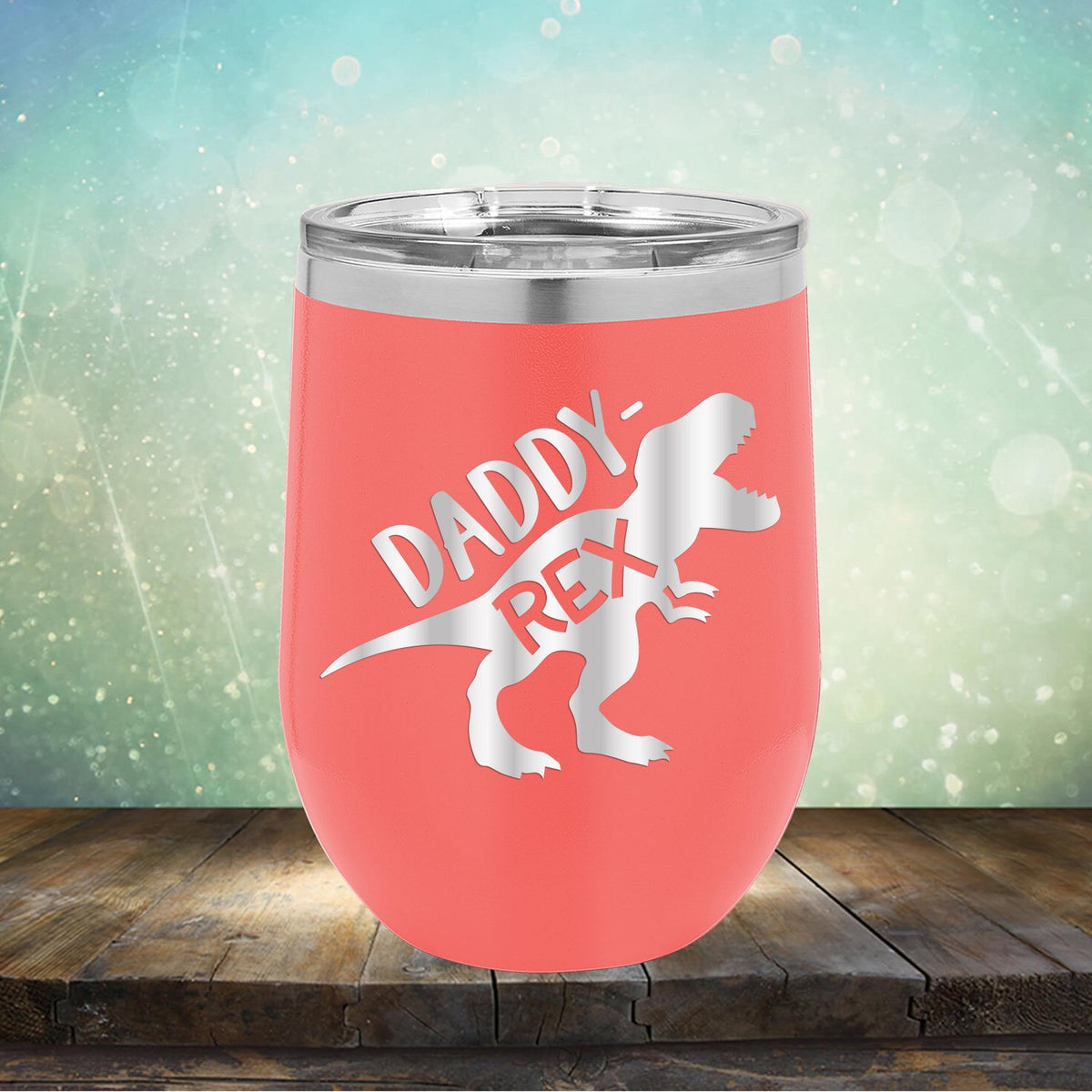 Daddy Rex Dinosaur - Stemless Wine Cup