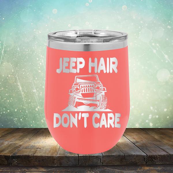 Jeep Hair Don't Care - Stemless Wine Cup