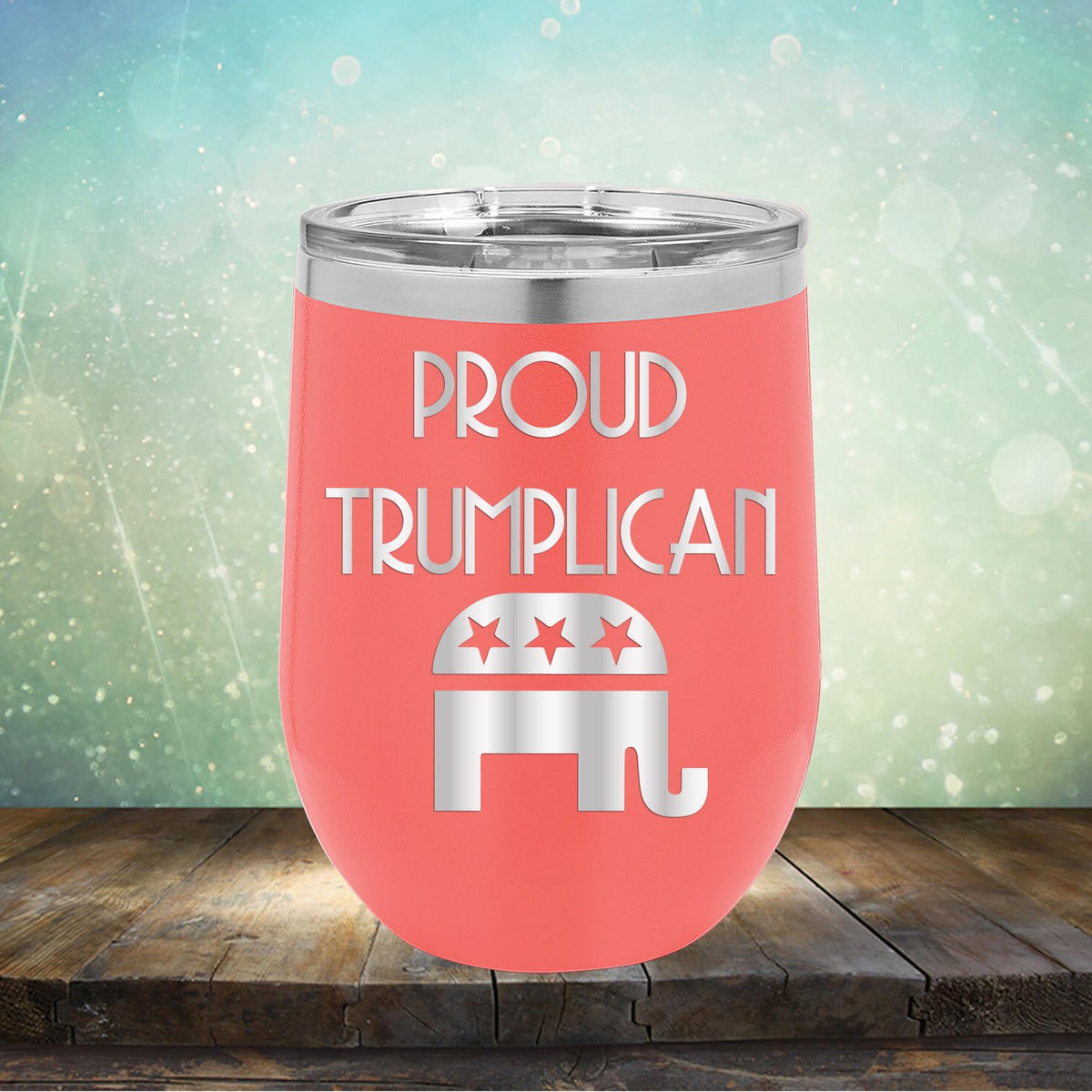 Proud Trumplican Elephant - Stemless Wine Cup