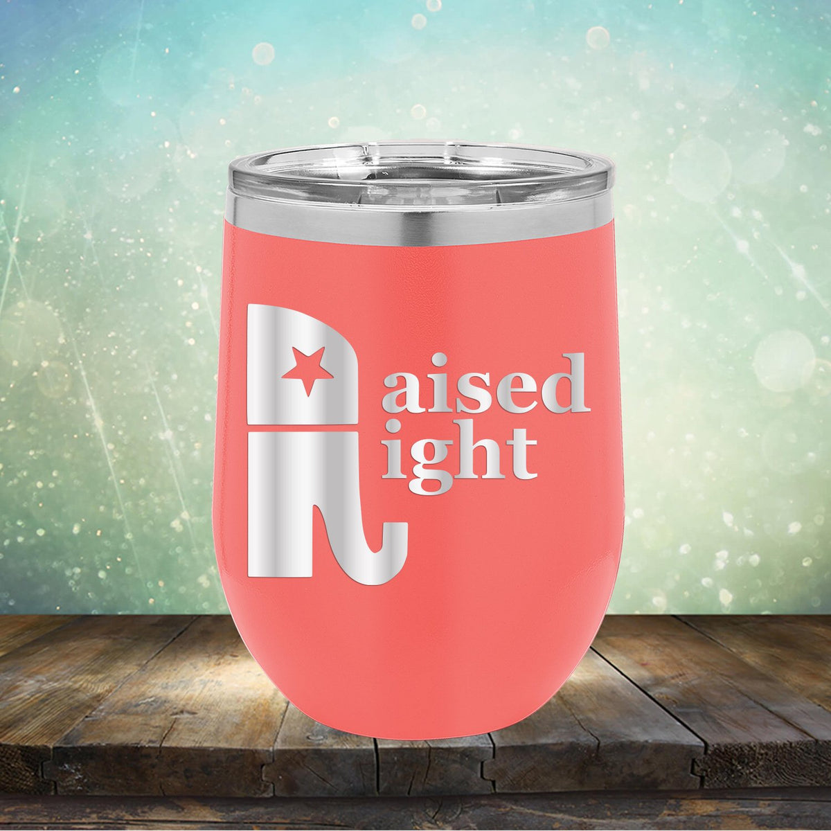 Elephant Raised Right - Stemless Wine Cup