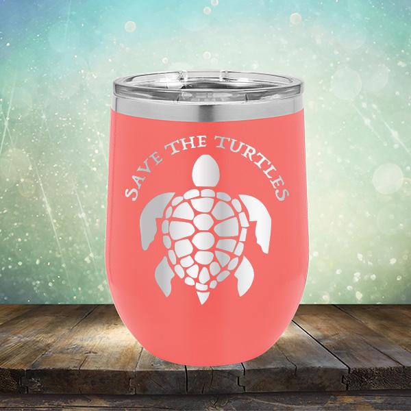 Save The Turtles - Stemless Wine Cup