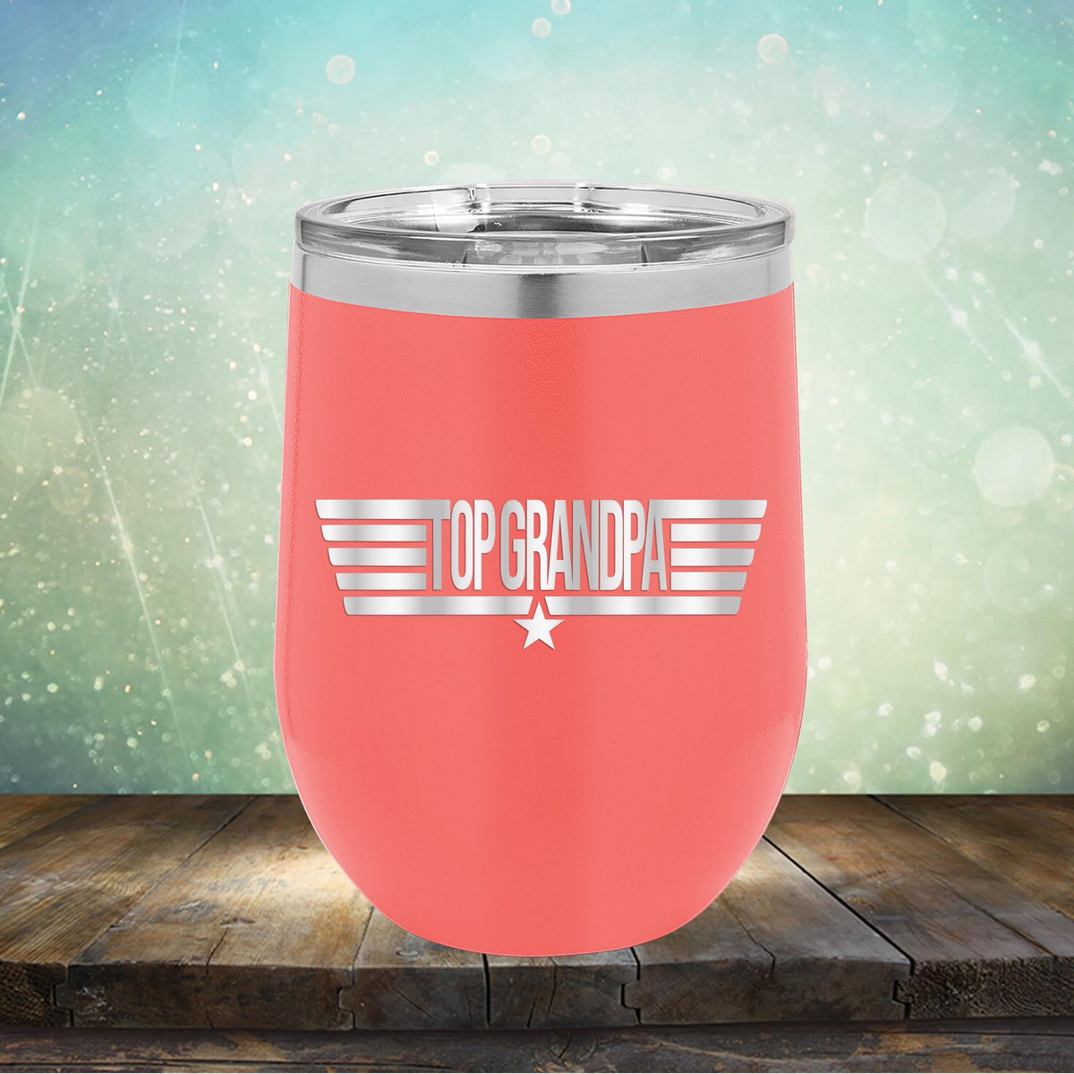 Top Grandpa - Stemless Wine Cup